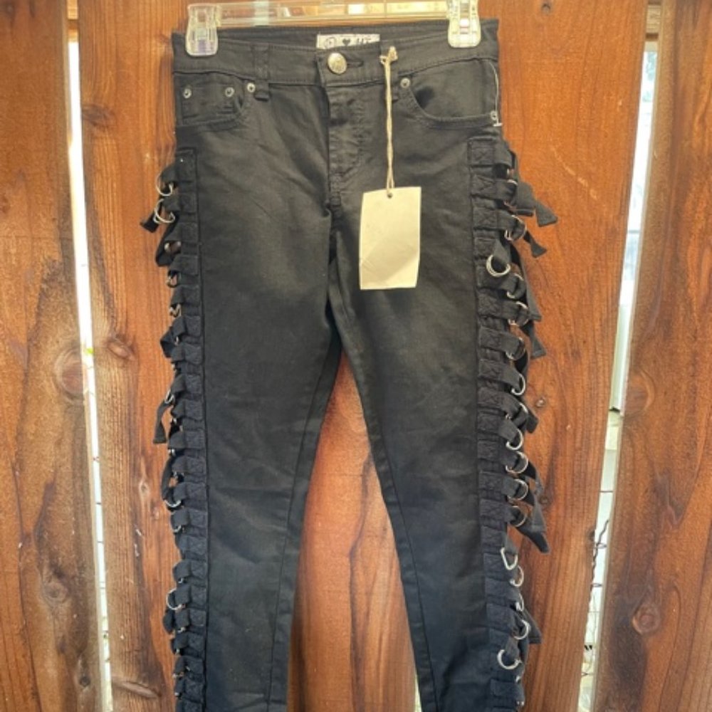 Pair of black Hot Topic JET jeans, size 3 Juniors